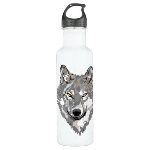 Grey Wolf Design 710 Ml Water Bottle