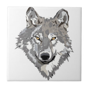 Grey Wolf Design Tile