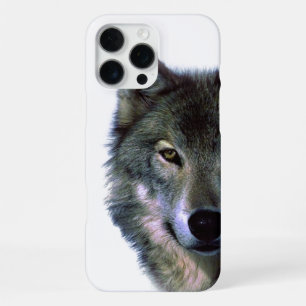 Grey Wolf Eye iPhone 16 Pro Max Case