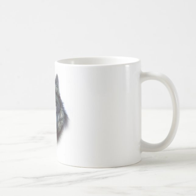 Grey Wolf Eyes Coffee Mug (Right)
