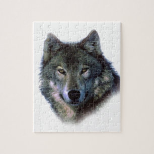 Grey Wolf Eyes Jigsaw Puzzle