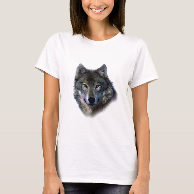 Grey Wolf Eyes T-Shirt (Front)