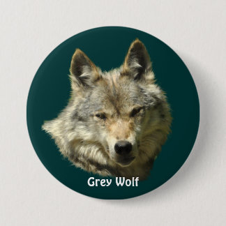 Grey Wolf Head Wildlife-lover Collector Badge