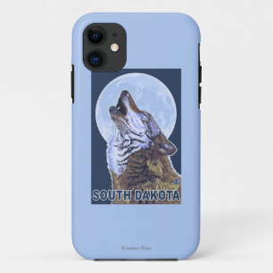 Grey Wolf HowlingSouth Dakota iPhone 11 Case