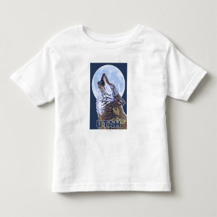 Grey Wolf HowlingUtah Toddler T-Shirt