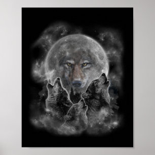 Grey Wolf Hunting Ground Poster