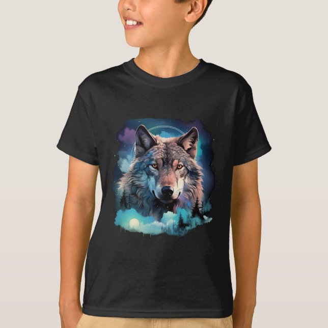 Grey Wolf Hunting Grounds1  T-Shirt (Front)