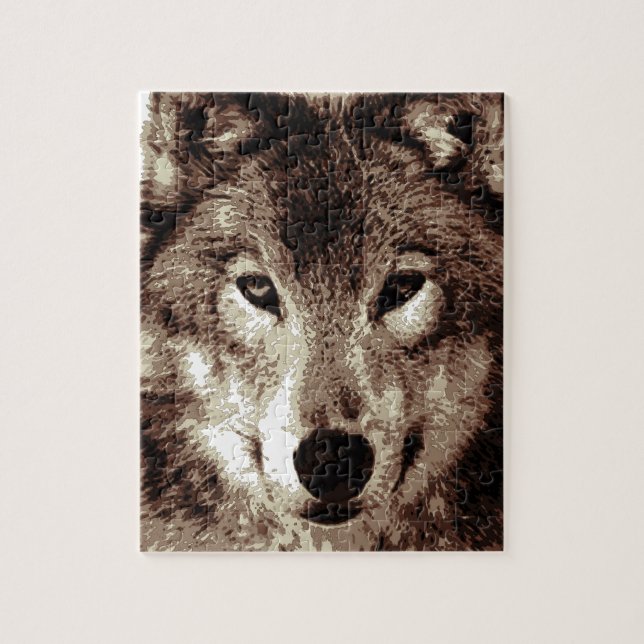 Grey Wolf Jigsaw Puzzle (Vertical)