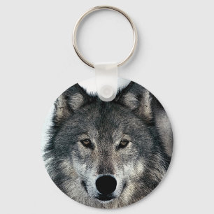Grey Wolf Key Ring