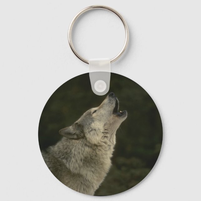 Grey Wolf Key Ring (Front)