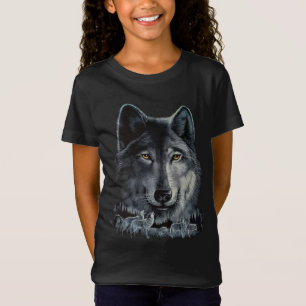 Grey Wolf Kids - Glow in the dark print T-Shirt