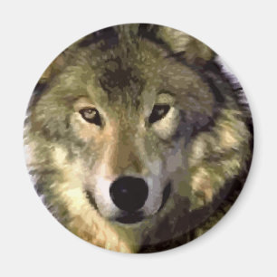 Grey Wolf Magnet