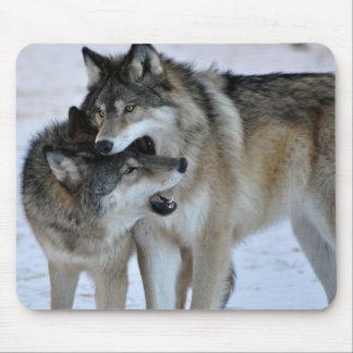Grey Wolf Mouse Mat