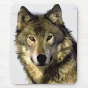 Grey Wolf Mousepad