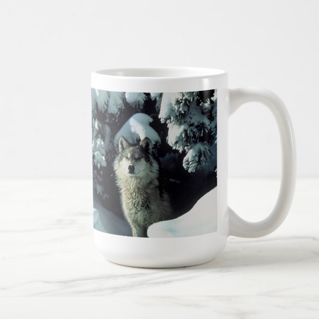 Grey Wolf Mug (Right)
