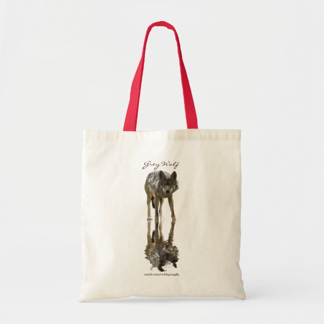 GREY WOLF Portrait Carry-Bag Collection Tote Bag (Front)