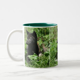 Grey Wolf Pup Wildlife Photography Mug