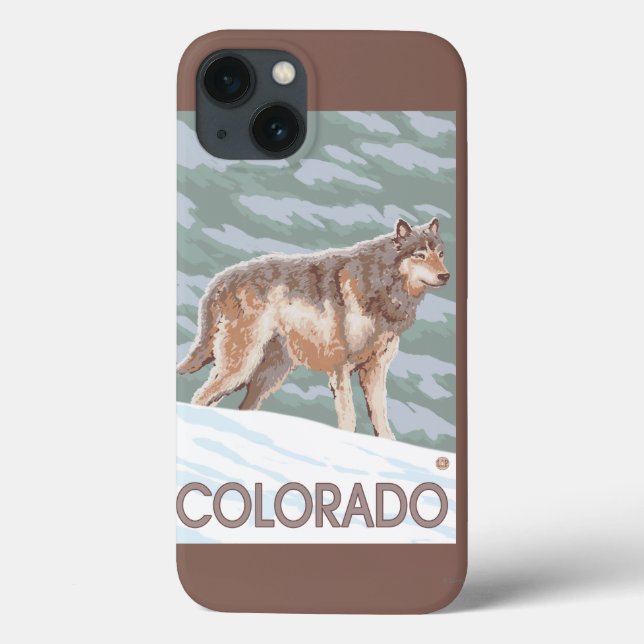 Grey Wolf StandingColorado Case-Mate iPhone Case (Back)