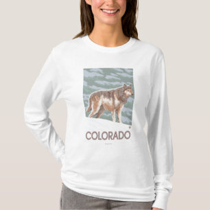 Grey Wolf StandingColorado T-Shirt
