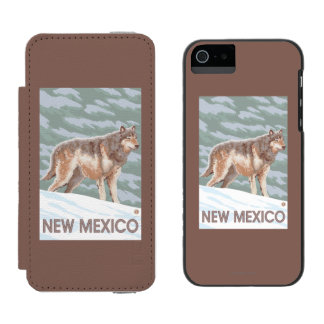 Grey Wolf StandingNew Mexico Incipio Watson™ iPhone 5 Wallet Case