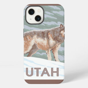 Grey Wolf StandingUtah iPhone 13 Case