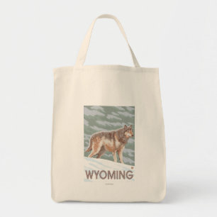 Grey Wolf StandingWyoming Tote Bag