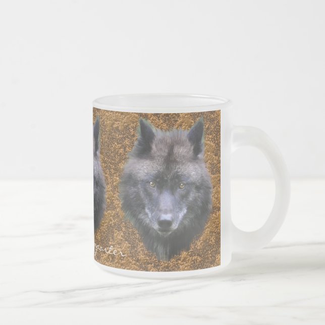 GREY WOLF SUPPORTER Wildlife Gift Mug (Right)