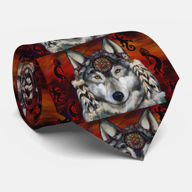 GREY WOLF TIE (Rolled)