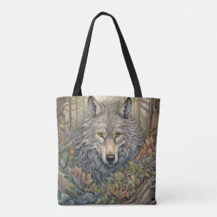 Grey Wolf  Tote Bag