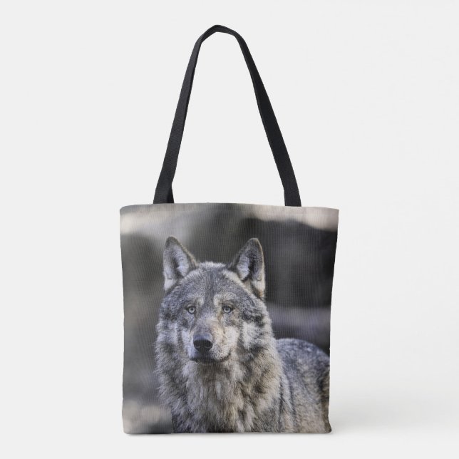 Grey Wolf Tote Bag (Back)