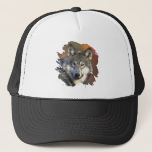 Grey Wolf Trucker Hat