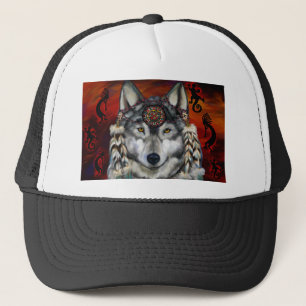 Grey Wolf Trucker Hat