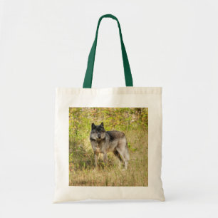 Grey Wolf & Wilderness Photo Gift Tote Bag