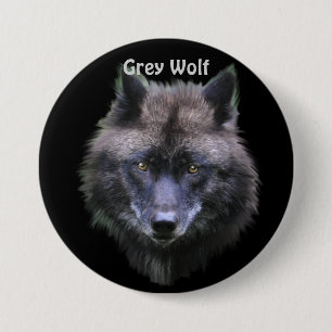Grey Wolf Wildlife-lover 7.5 Cm Round Badge