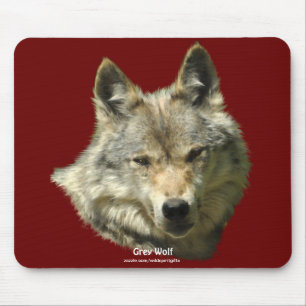 Grey Wolf Wildlife-supporter Animal Art Mouse Mat