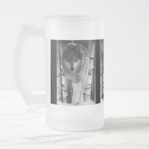 Grey Wolf & Winter Forest  Wildlife Gift Mugs