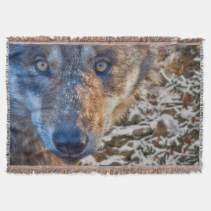 GREY WOLF WINTER'S RANGER THROW BLANKET
