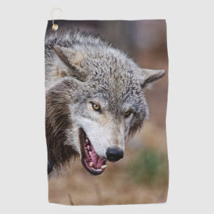 Grey Wolves  Golf Towel