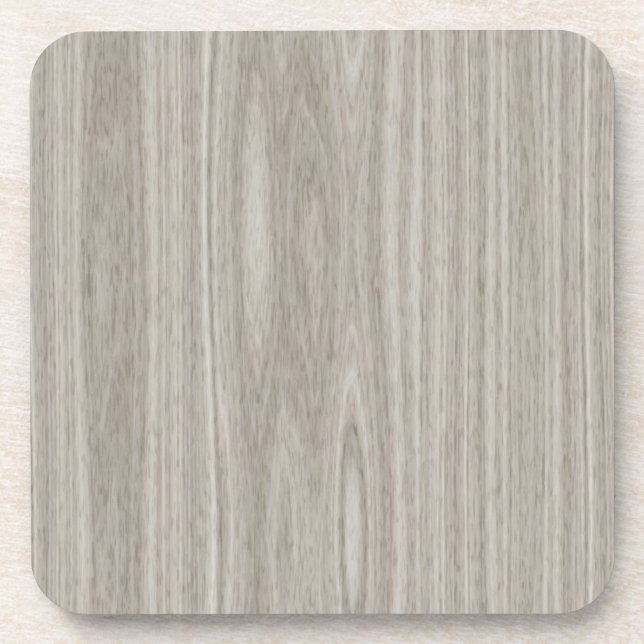Grey Wood Grain Coaster (Front)