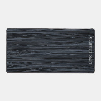 Grey Wood Like Texture Name Desk Mats Pads