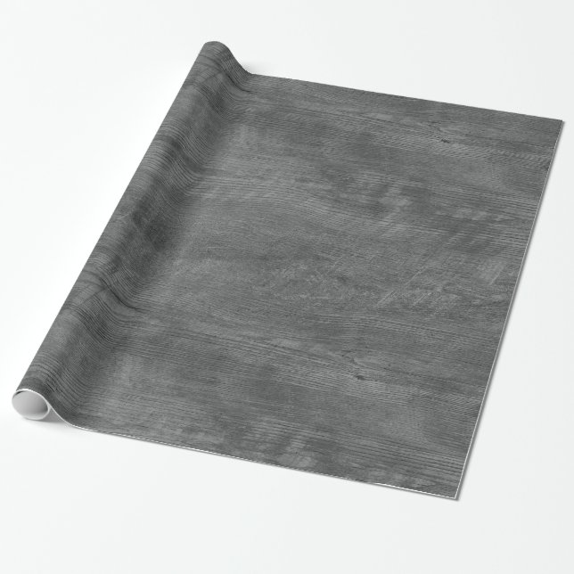 grey wood pattern wrapping paper (Unrolled)