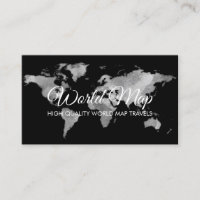 Grey World Map Trip Globe Travel Agent