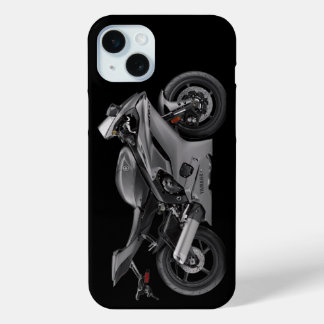 Grey Yamaha Yzf-R6 Motorcycle iPhone 15 Mini Case