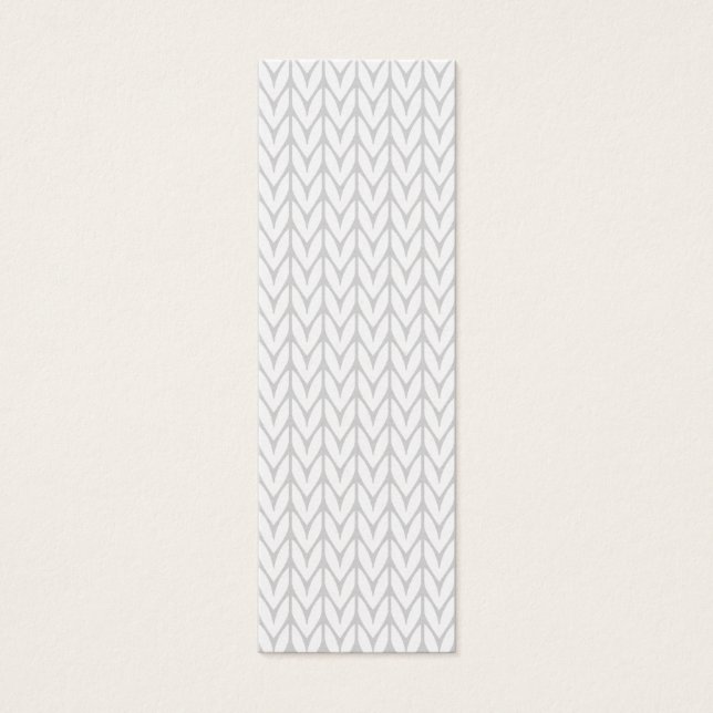 Grey Yarn Chevrons Knit Pattern Style (Front)