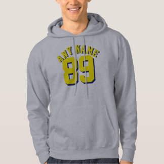 Grey & Yellow Adults | Sports Jersey Design Hoodie