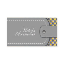Grey, yellow leather look and pattern retro