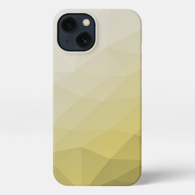 Grey Yellow ombre Mesh cool elegant Pattern iPhone Case (Back)