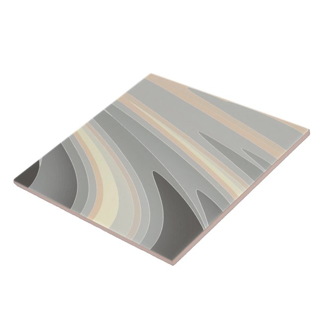 grey yellow pink waves tile (Side)
