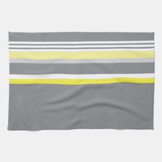 Grey (Yellow stripe) Tea Towel