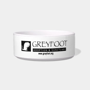 Greyfoot Cat Rescue Logo Pet Bowl